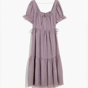 NWT Madewell Square-neck Tiered Midi Dress